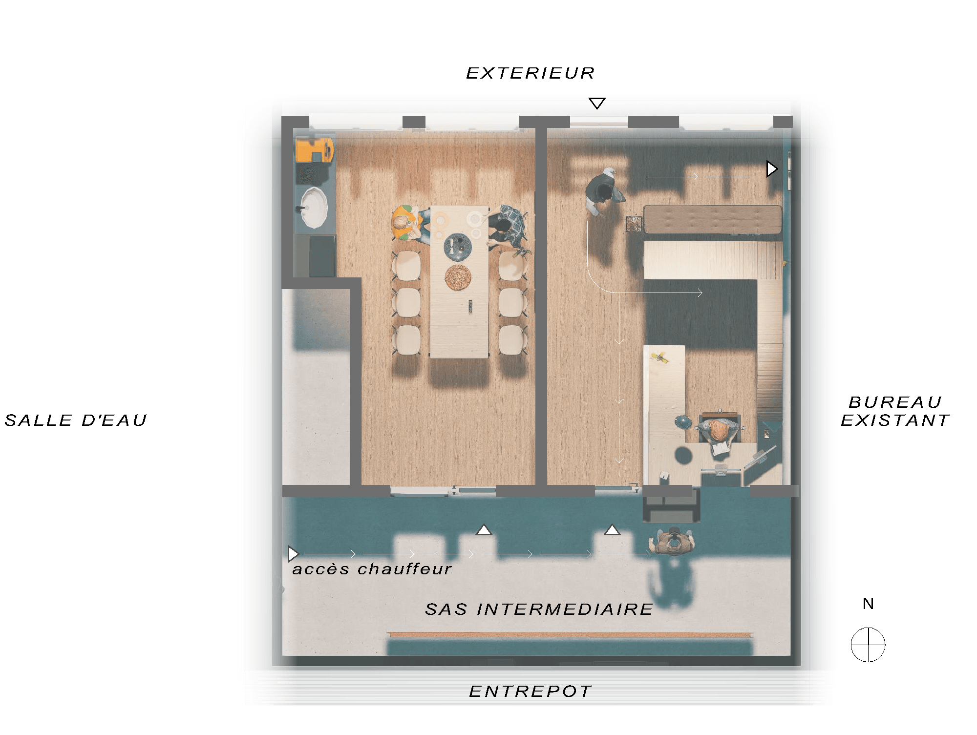 Cartonnerie du Tonnerrois (Chaumont) — réaménagement des locaux intérieurs : bureaux, accueil et réfectoire