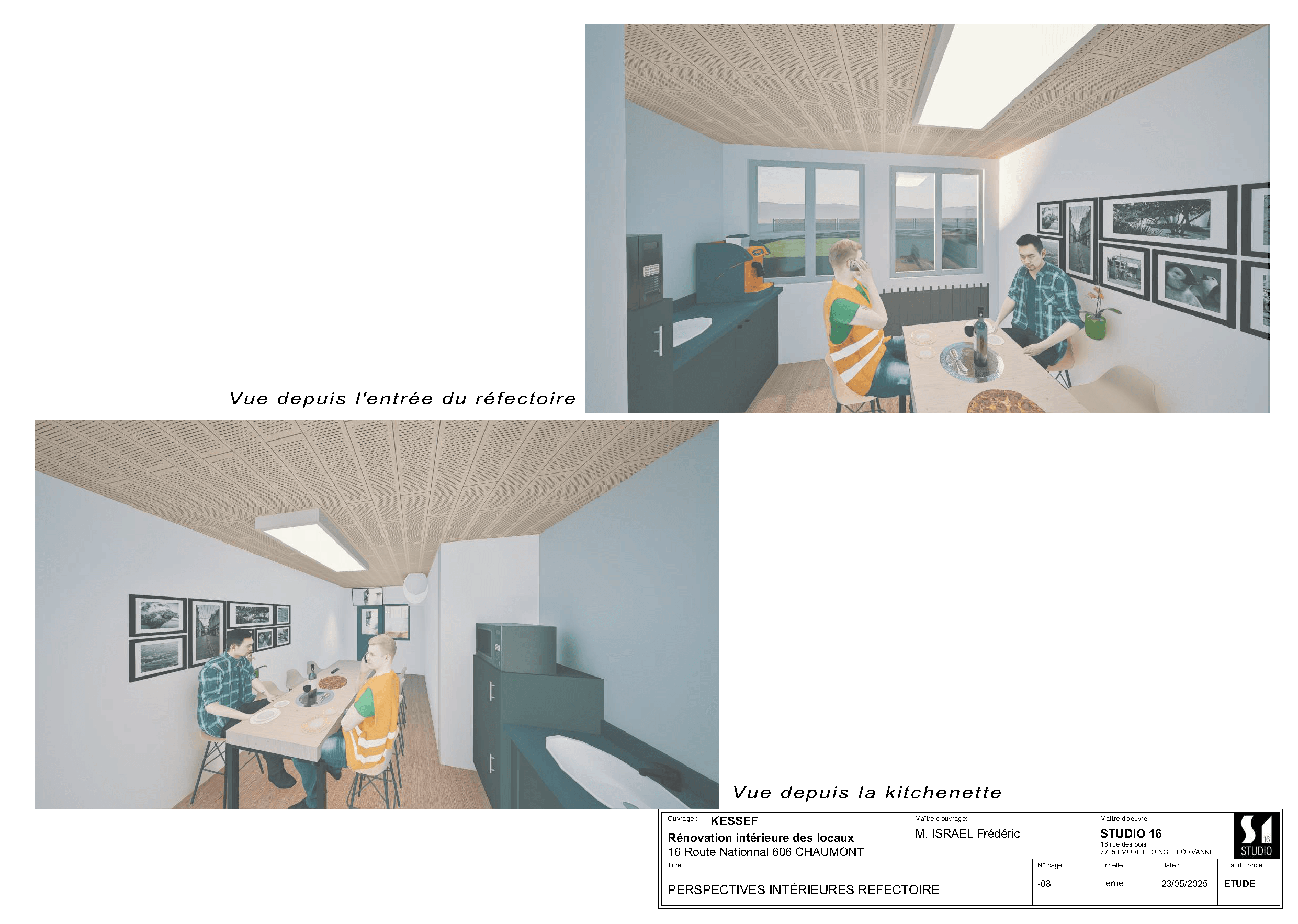 Plans et détails — synthèse des ajustements : cloisons, ouvertures, sols et finitions
