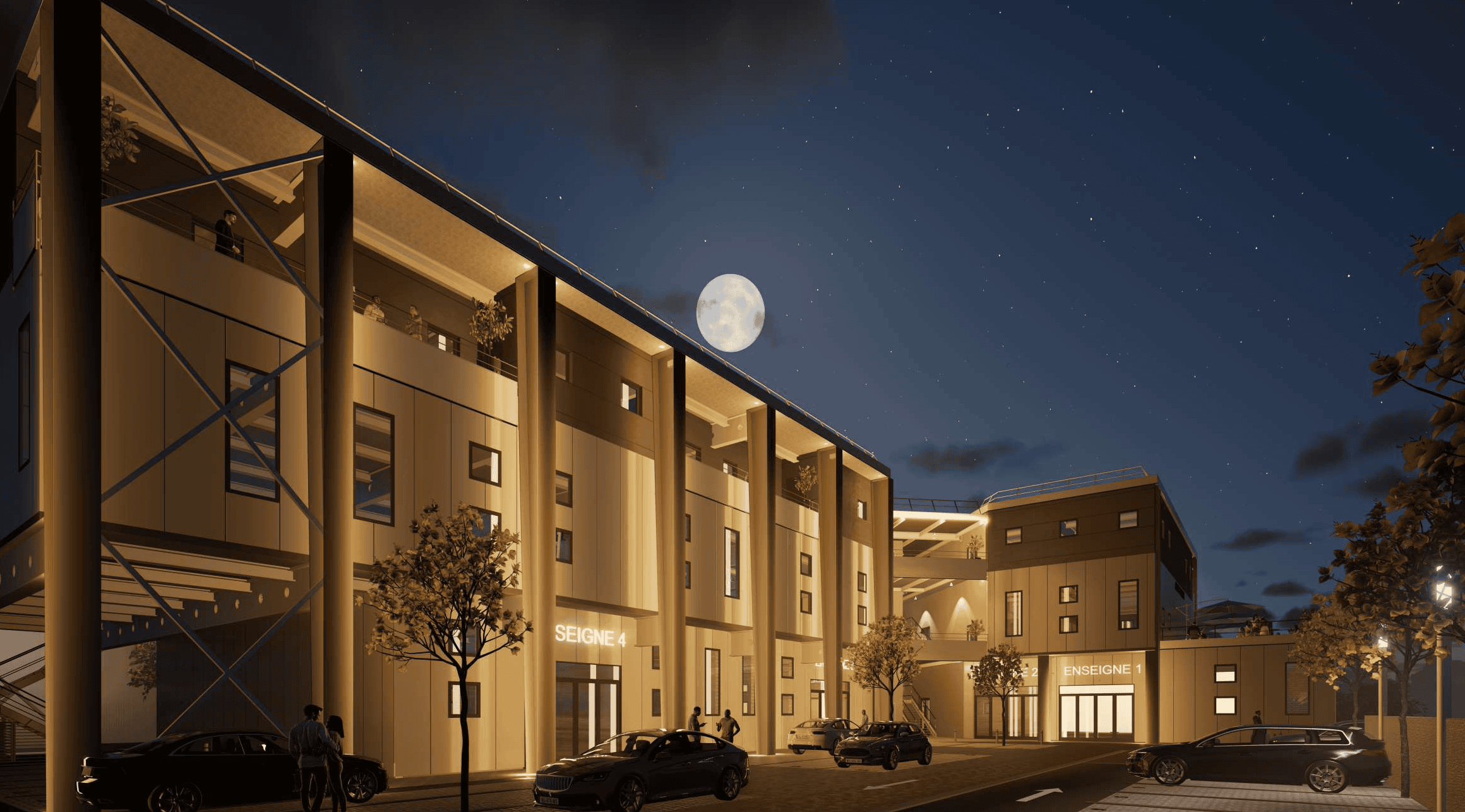 Perspective — insertion (vue 1)