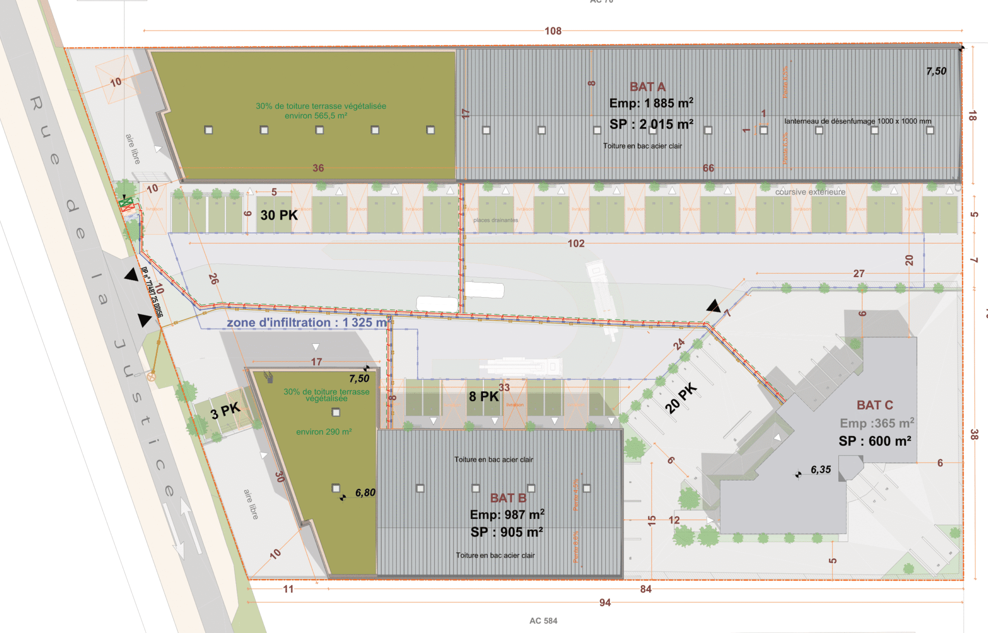 Plan de masse projet