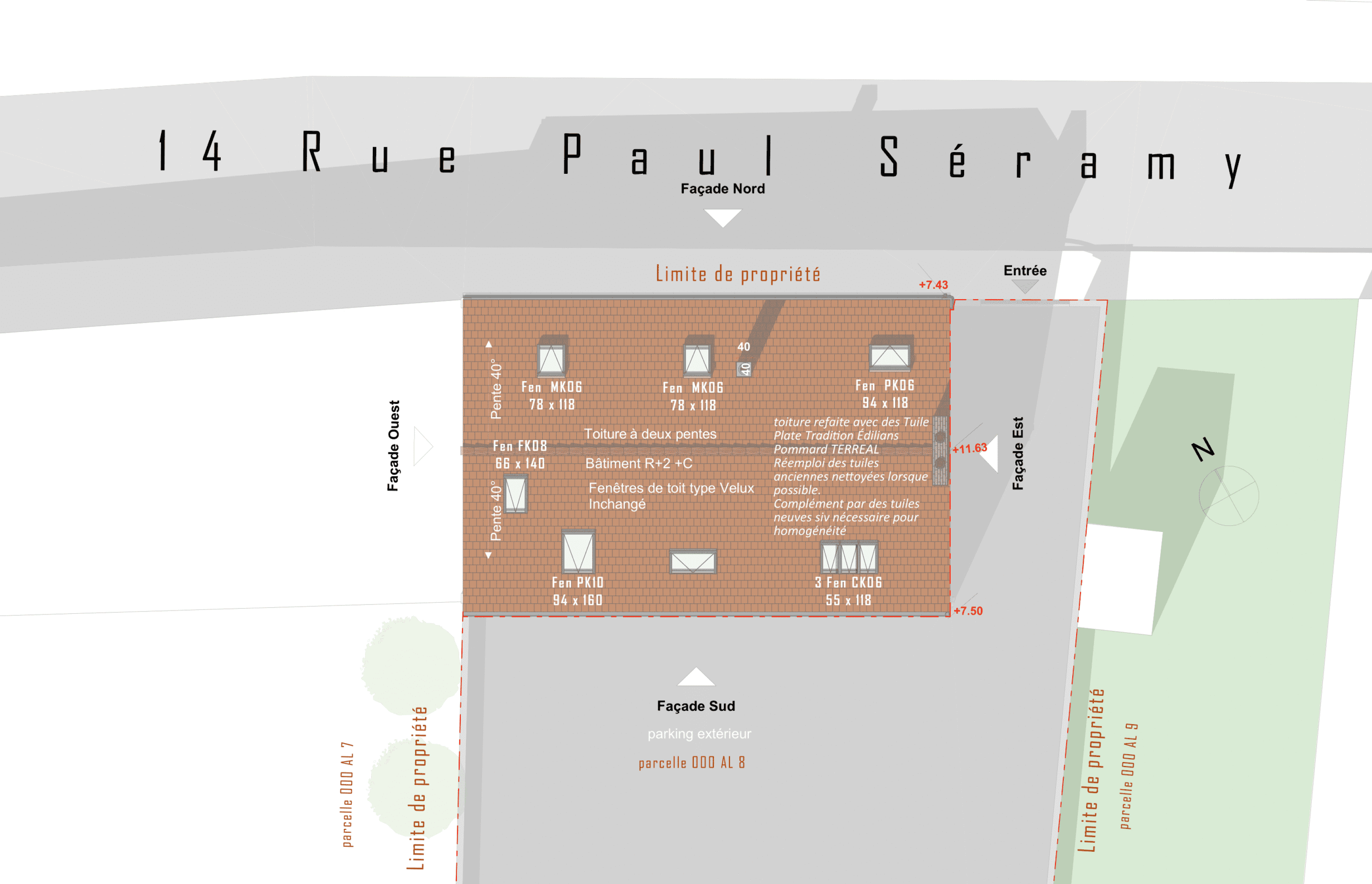 Plan de masse - projet